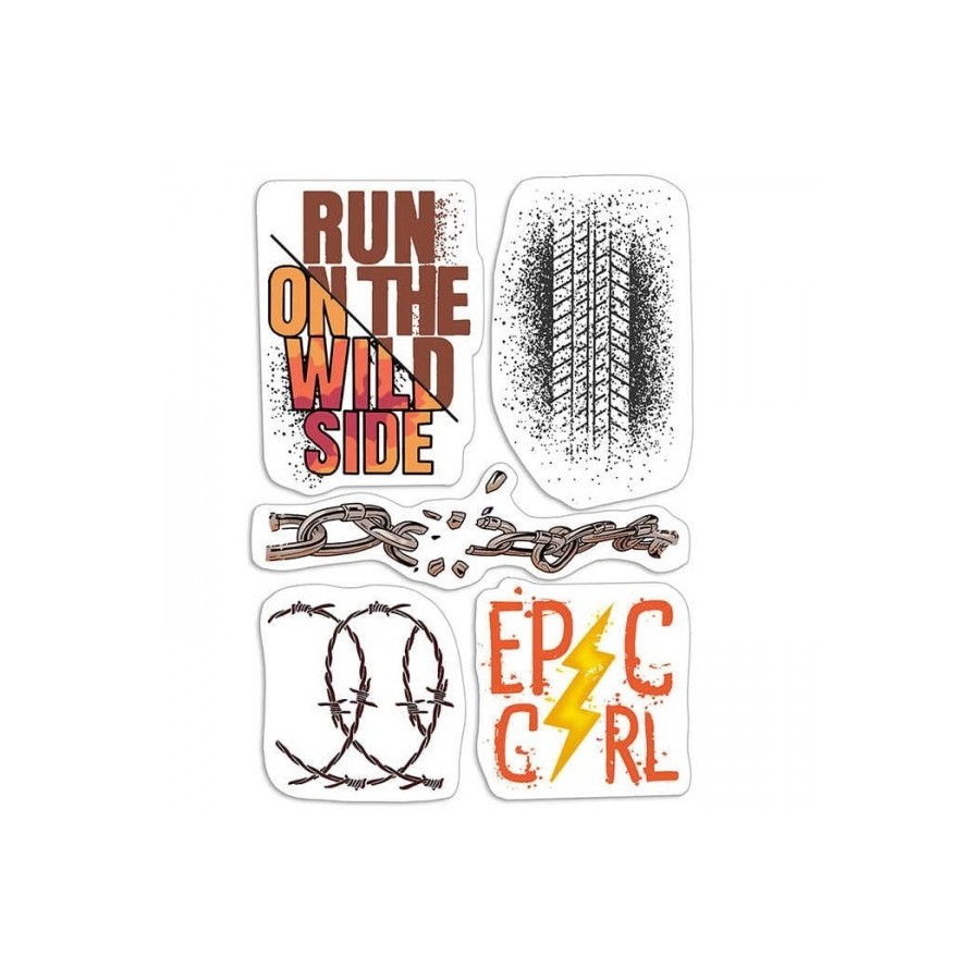 Clear Stamp Set 4"x6" Epic Girl