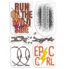Clear Stamp Set 4"x6" Epic Girl