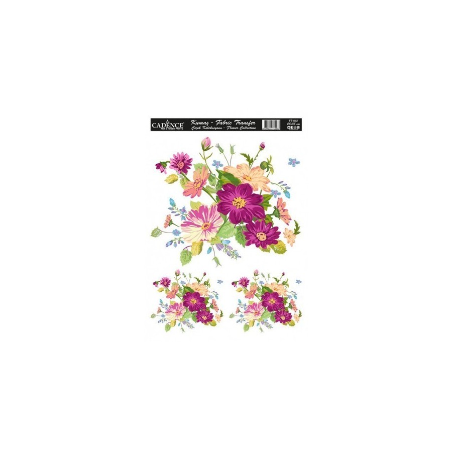 Transfer TELA Flowers 25x35 Transfer TELA Flowers 25x35