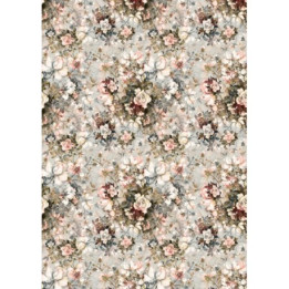 Papel De Arroz FLORES FONDO CLARO