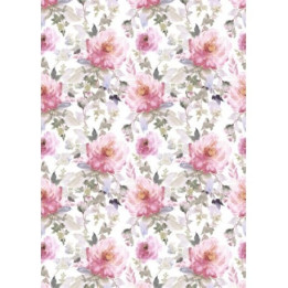 Papel De Arroz PEONIAS ROSAS