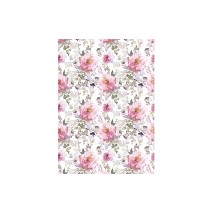Papel De Arroz PEONIAS ROSAS