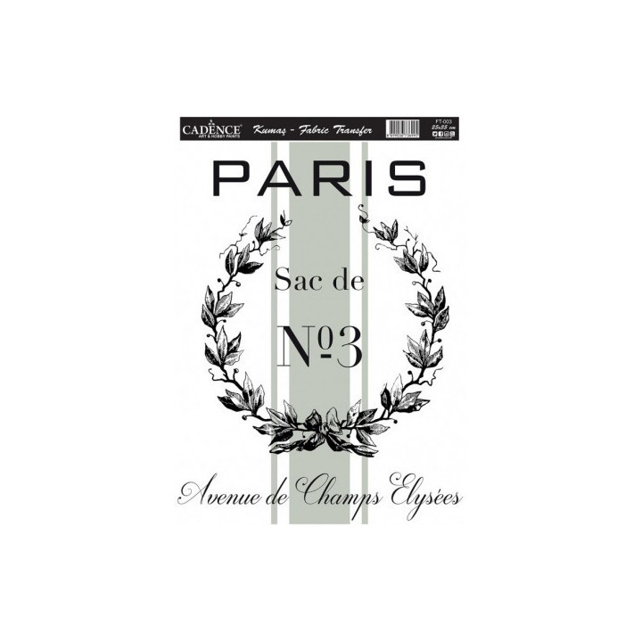 Transfer Para TEJIDOS Paris Nº3