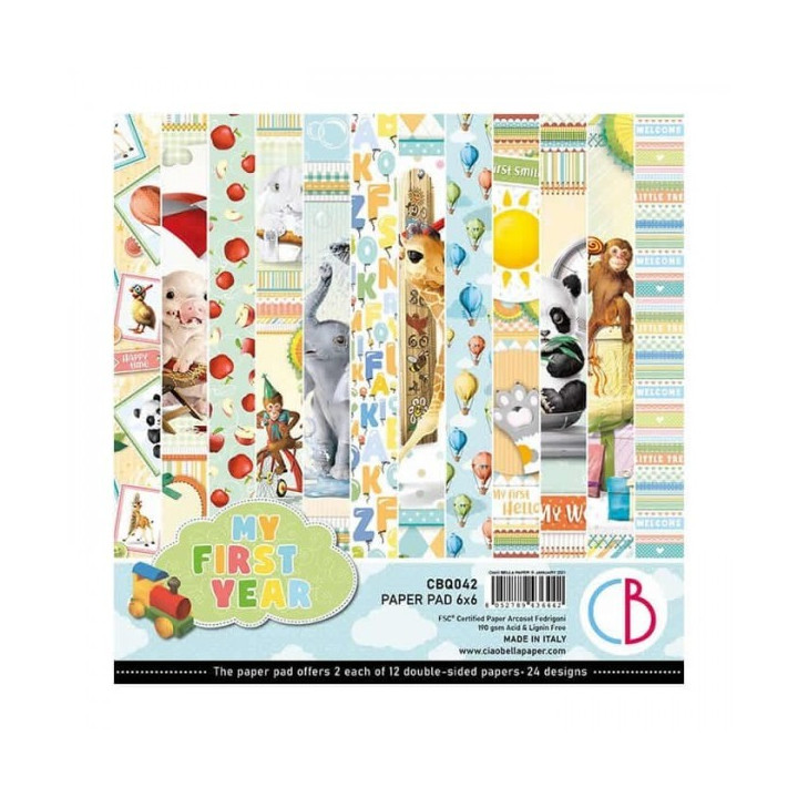 My First Year Paper Pad 6"x6" 24/Pkg