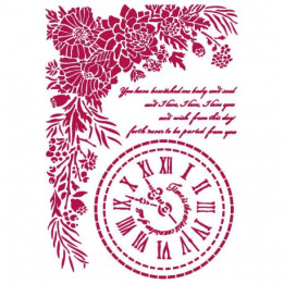 Stencil A4 Romantic Journal mira Stamperia