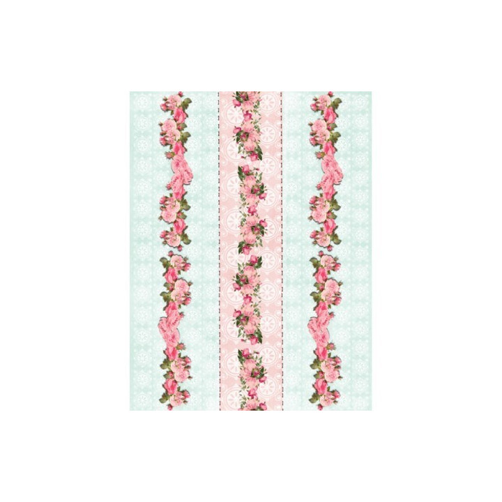 Papel De Arroz CENEFAS ROSAS